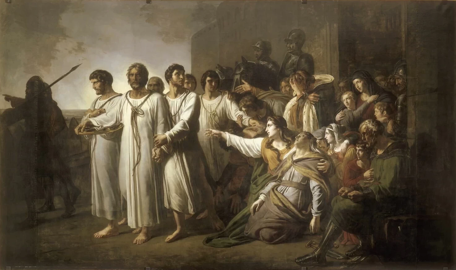 Devozione patriottica di sei borghesi di Calais nel 1342